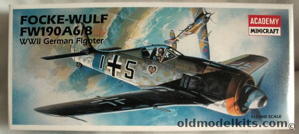 Academy 1/72 Focke-Wulf FW-190 A6/8 - III/JG Grun Herz (Green Hearts), 2120 plastic model kit